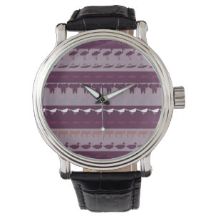 Retro Colourful Animals Pattern Watch