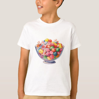Retro Colourful Candy  T-Shirt