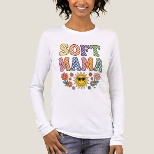 Retro Colourful Chequered Soft Mama PNG - Vintage Tri-Blend Shirt