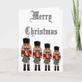 Retro Colourful Christmas Nutcracker Holiday Card