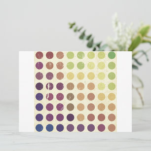 Retro Colourful Circles Invitations