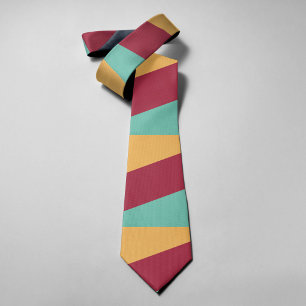 Retro Colourful Colours Background Vintage Pattern Tie