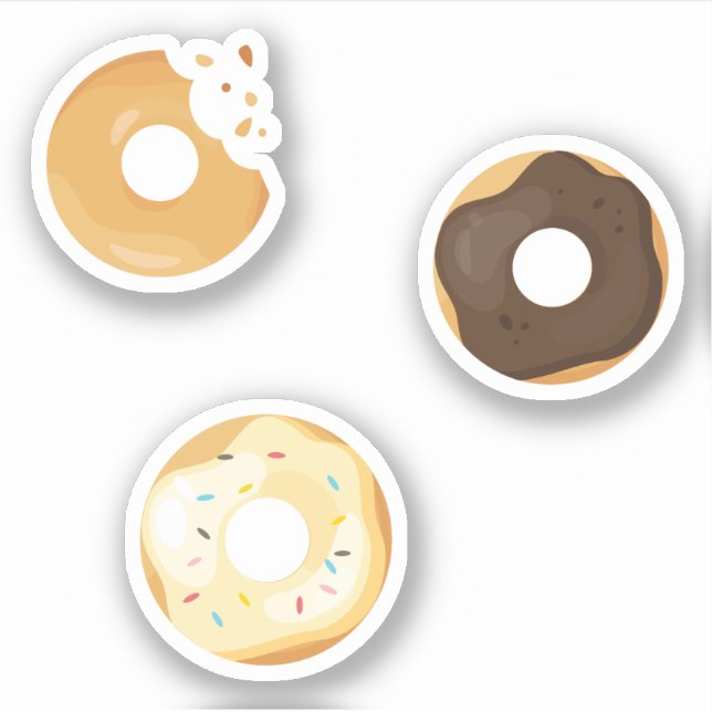 Retro Colourful Doughnuts Pattern Minimalist Fun P (Front)