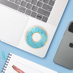 Retro Colourful Doughnuts Pattern Minimalist Fun P