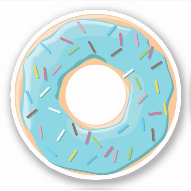 Retro Colourful Doughnuts Pattern Minimalist Fun P (Front)