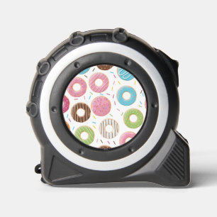 Retro Colourful Doughnuts Pattern Minimalist Fun P 1