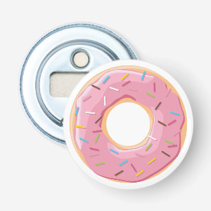 Retro Colourful Doughnuts Pattern Minimalist Fun P Bottle Opener