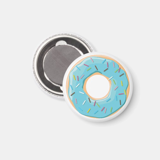 Retro Colourful Doughnuts Pattern Minimalist Fun P Magnet (Front/Back)