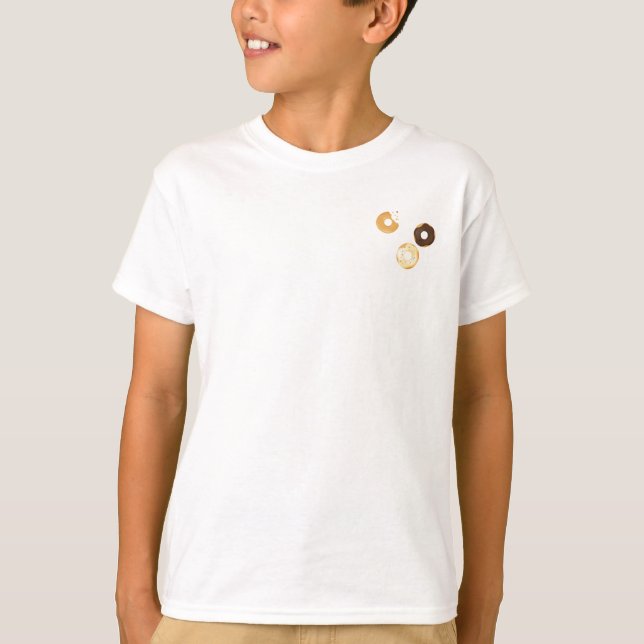 Retro Colourful Doughnuts Pattern Minimalist Fun P T-Shirt (Front)