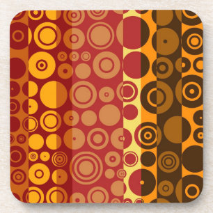 Retro Colourful Fifties Abstract Art 2 Coaster