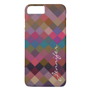 Retro Colourful Geometric Diamond Pattern #17 Case-Mate iPhone Case