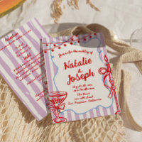 Retro Colourful Hand Drawn All In One Fun Wedding