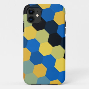 Retro colourful hexagons seamless graphic 2 Case-Mate iPhone case