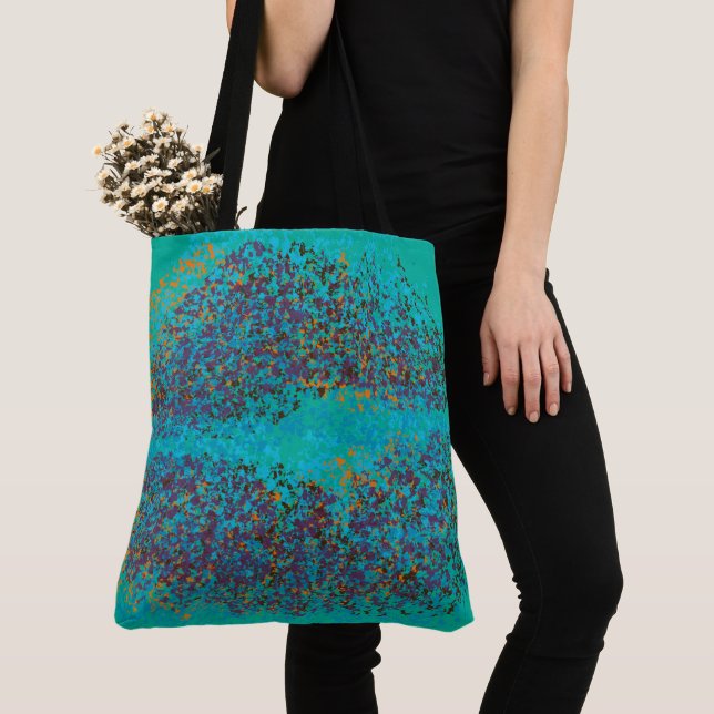 Retro Colourful Lips Tote Bag (Close Up)