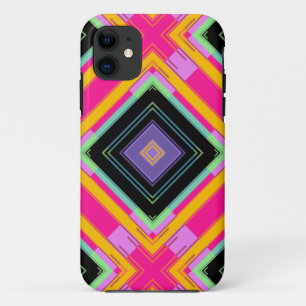 Retro Colourful Modern Abstract Art 5 Case-Mate iPhone Case
