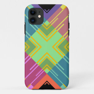 Retro Colourful Modern Abstract Art Case-Mate iPhone Case
