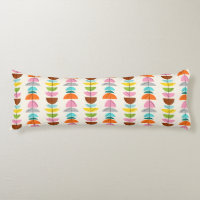 Retro Colourful Nests Body Pillow