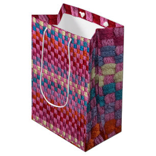 Retro colourful Potholder Design Gift Bag