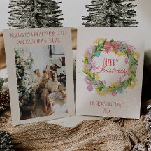 Retro Colourful Quirky Green Christmas Bow Wreath