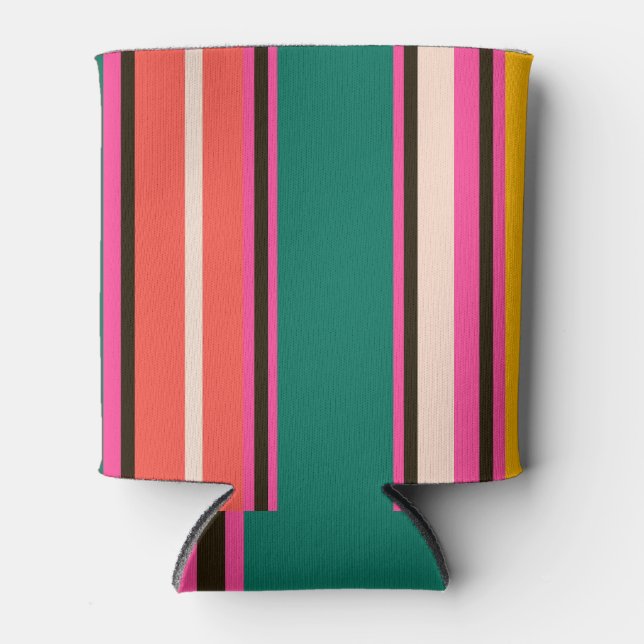 Retro colourful stripes, abstract background can cooler (Front)