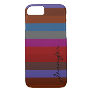 Retro Colourful Stripes Pattern #42 iPhone 8/7 Case