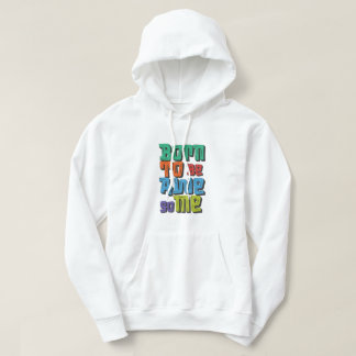 Retro Colourful Typography Hoodie