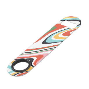 Retro Colourful Wavy Lines Modern Design