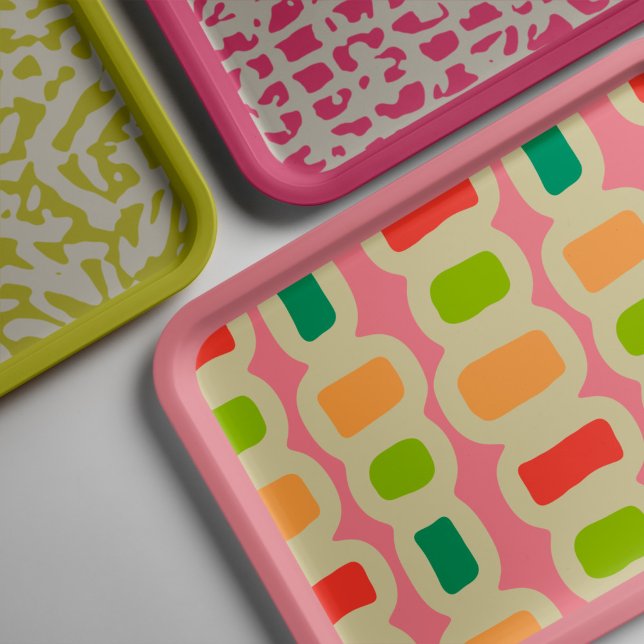 Retro Colourful Wrapping Paper Sheets For Decoupag (This is a mockup, your design may appear larger/smaller depending on size of your decoupage piece.)