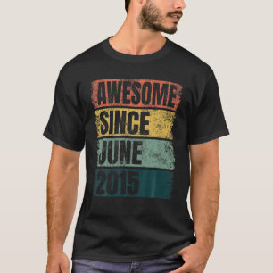 Retro Colours 6Th Birthday For Kids Awesome Since T-Shirt