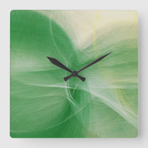 Retro Colours Abstract Painting 9 Square Wall Clock