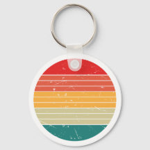 retro colours cute keychain