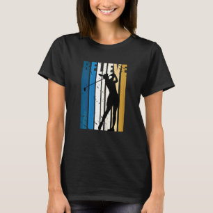 Retro Colours Golf Birthday Woman Girls Kids Coach T-Shirt