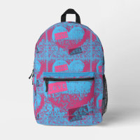 Retro Colours Love Heart Pattern