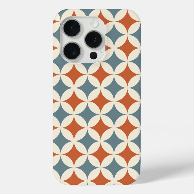 Retro Colours Mid Century Modern Circles Case-Mate iPhone Case (Back)