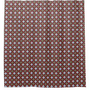Retro Colours Mid Century Modern Circles Shower Curtain