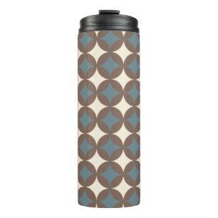 Retro Colours Mid Century Modern Circles Thermal Tumbler