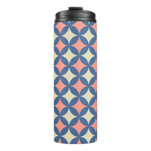 Retro Colours Mid Century Modern Circles Thermal Tumbler