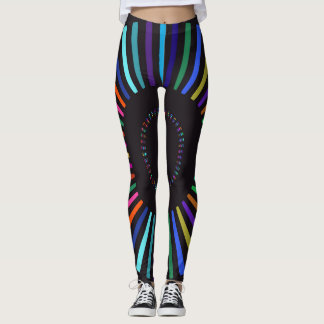 Retro colours sun leggings