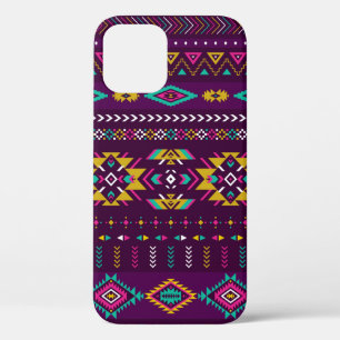 retro colours tribal vintage seamless navajo patte iPhone 12 case
