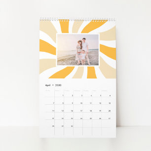 Retro Comeback Personalised Photo Calendar