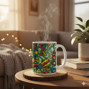 Retro Comic Aesthetic for Urban Style - Pop Art Coffee Mug