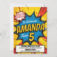 Retro Comic Birthday Party