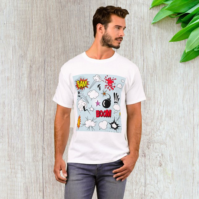 Retro Comic Explosion Pop Art T-Shirt (Creator Uploaded)