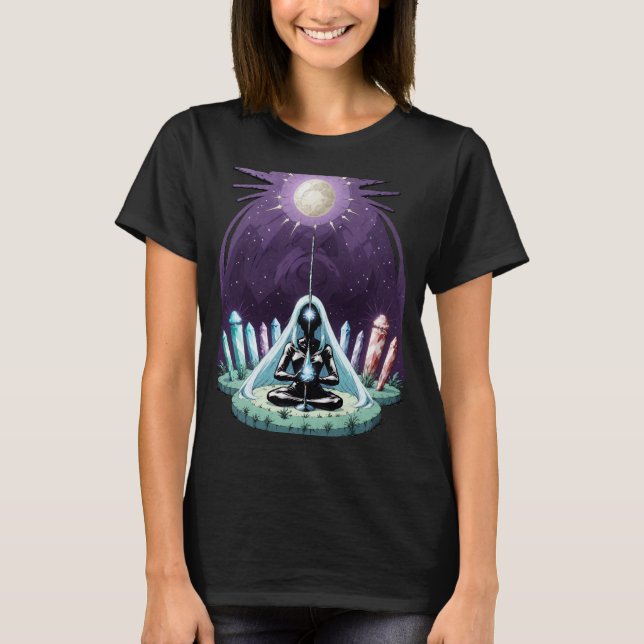 Retro Comic Psychedelic Spirit Art T-Shirt (Front)