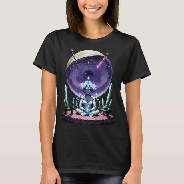 Retro Comic Psychedelic Spirit Art T-Shirt (Front)
