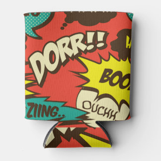 Retro Comic Shout: Seamless Pattern. Can Cooler