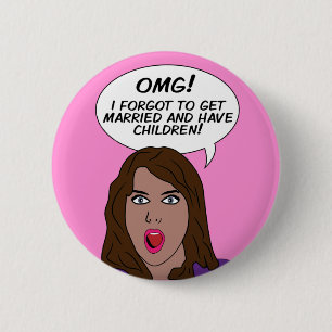 RETRO COMICS 6 CM ROUND BADGE