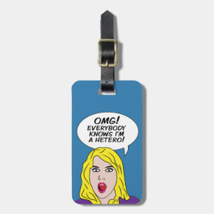 RETRO COMICS custom luggage tags