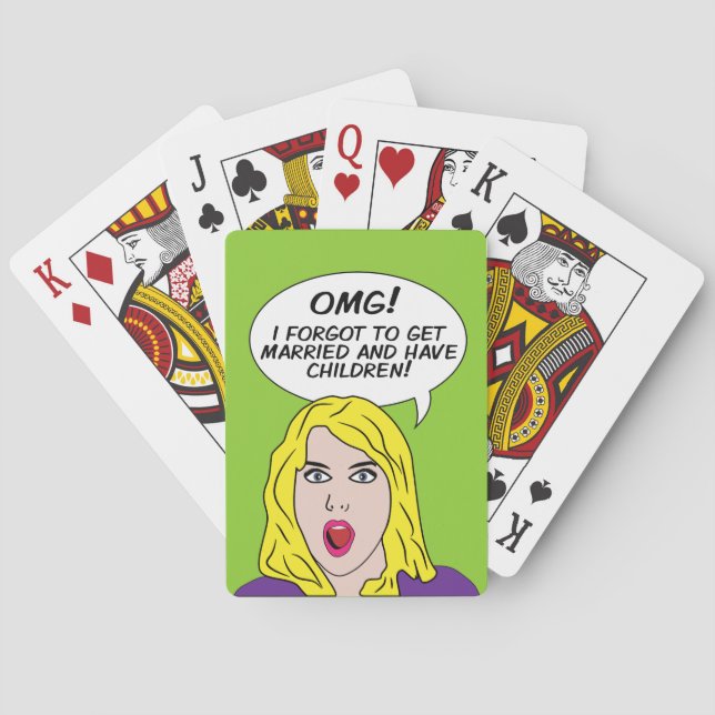 RETRO COMICS playing cards (Back)