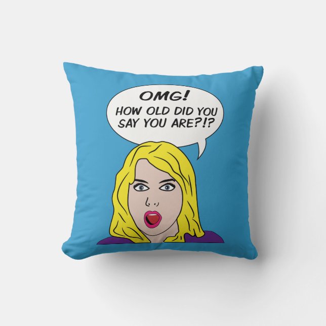 RETRO COMICS throw pillow (Front)
